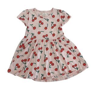 Tucker + Tate Short Sleeve Light Pink Cherry Print Dress Girls 3